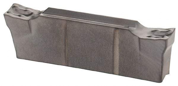 Iscar - DGR Z IC908 Grade, 0.1181" Cutting Width, Carbide Cutoff Insert - 6° Right Hand Lead Angle, 0.0079" Cnr Rad, TiAlN Coated, Double End - USA Tool & Supply