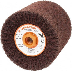 WALTER Surface Technologies - 4-1/2" Diam Aluminum Oxide Unmounted Flap Wheel - 5/8" Hole, 5/8-11 Thread, 4" Wide, Nonwoven, Coarse Grade, 3,800 Max RPM - USA Tool & Supply