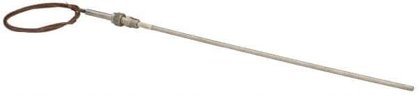 Thermo Electric - 0 to 750°F, T Pipe Fitting, Thermocouple Probe - 6 Ft. Cable Length, Stripped Ends, 9 Sec Response Time - USA Tool & Supply