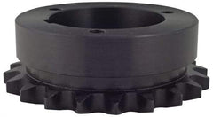 Browning - 22 Teeth, 1/2" Chain Pitch, Chain Size 40, Bushed Roller Chain Sprocket - 3.513" Pitch Diam, 3-3/4" Outside Diam - USA Tool & Supply