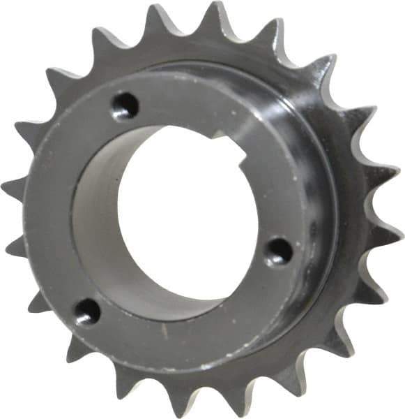 Browning - 20 Teeth, 5/8" Chain Pitch, Chain Size 50, Bushed Roller Chain Sprocket - 4" Pitch Diam, 4.32" Outside Diam - USA Tool & Supply