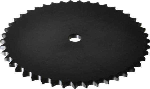 Browning - 45 Teeth, 1/2" Chain Pitch, Chain Size 40, "A" Plate Roller Chain Sprocket - 5/8" Bore Diam, 7.168" Pitch Diam, 7.45" Outside Diam - USA Tool & Supply