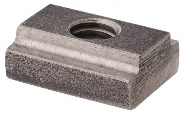 Gibraltar - 1/4-20 Blind Tapped T Slot Nut - 5/16" Slot Width, 1/2 x 11/64" Base Width x Height, 9/16 x 1/4" OAL x Height - USA Tool & Supply