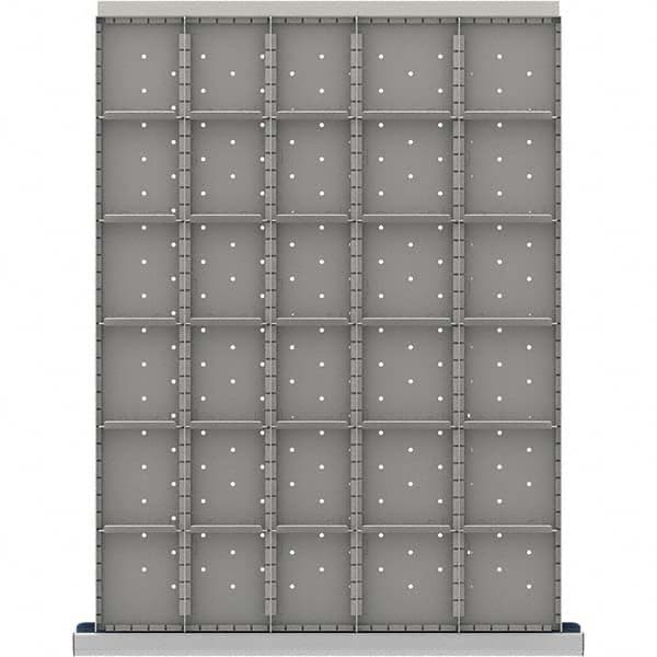 LISTA - 30-Compartment Drawer Divider Layout for 3.15" High Drawers - USA Tool & Supply