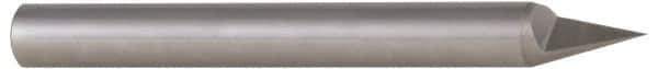 Accupro - 1/2 Inch Diameter, 4 Inch Overall Length, 5/8 Inch Split Length, Solid Carbide, Conical Point Split End Carbide Blank - Single End, 60° Point - USA Tool & Supply
