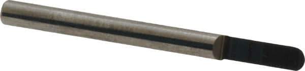 Accupro - 1/8 Inch Diameter, 1-1/2 Inch Overall Length, 3/8 Inch Split Length, Solid Carbide, Full Radius Split End Carbide Blank - Single End - USA Tool & Supply