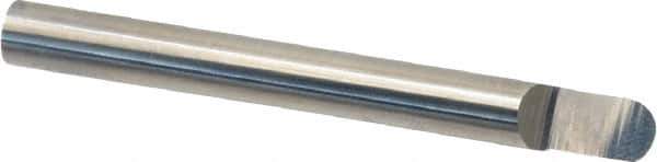 Accupro - 1/4 Inch Diameter, 2-1/2 Inch Overall Length, 3/8 Inch Split Length, Solid Carbide, Full Radius Split End Carbide Blank - Single End - USA Tool & Supply