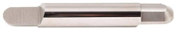 Accupro - 1/8 Inch Diameter, 3 Inch Overall Length, 3/8 Inch Split Length, Solid Carbide, Full Radius Split End Carbide Blank - Single End - USA Tool & Supply