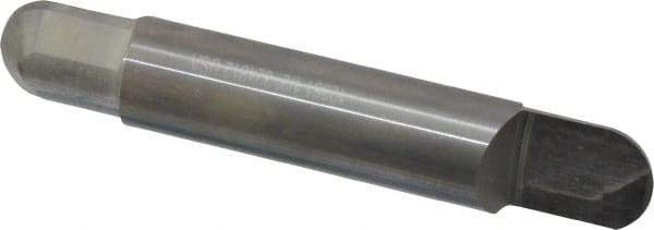 Accupro - 1/2 Inch Diameter, 3 Inch Overall Length, 5/8 Inch Split Length, Solid Carbide, Full Radius Split End Carbide Blank - Double End - USA Tool & Supply