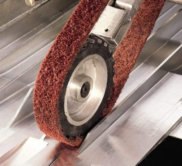 3M - 1" Wide x 72" OAL, Aluminum Oxide Abrasive Belt - Aluminum Oxide, Coarse, Nonwoven, Series SC-BL - USA Tool & Supply