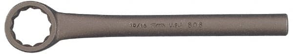 Martin Tools - 1", 12 Point, Black Finish, Single End, Box Wrench - USA Tool & Supply