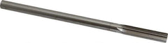 Interstate - 10.5mm High Speed Steel 6 Flute Chucking Reamer - Straight Flute, Straight Shank, 1-3/4" Flute Length, 7" OAL - USA Tool & Supply