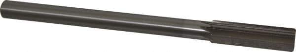 Interstate - 19.5mm High Speed Steel 8 Flute Chucking Reamer - Straight Flute, Straight Shank, 2-1/2" Flute Length, 9-1/2" OAL - USA Tool & Supply