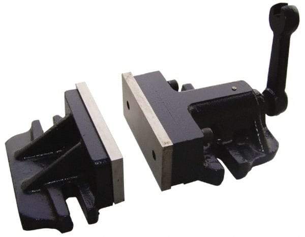 Interstate - 6" Jaw Width, Horizontal Stationary Machine Vise - Manual Operation, 1 Station, 13" Long x 2-29/32" Deep, 2-3/4" Jaw Height - USA Tool & Supply