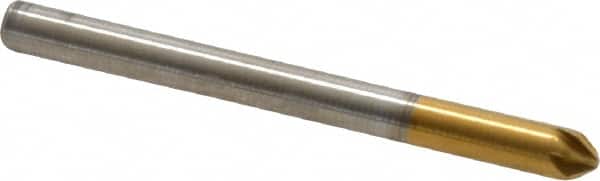 Melin Tool - 1/8" Head Diam, 1/8" Shank Diam, 6 Flute 82° Cobalt Countersink - USA Tool & Supply