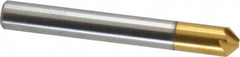 Melin Tool - 1/4" Head Diam, 1/4" Shank Diam, 6 Flute 90° Cobalt Countersink - USA Tool & Supply