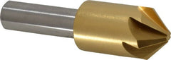 Melin Tool - 5/8" Head Diam, 3/8" Shank Diam, 6 Flute 90° Cobalt Countersink - USA Tool & Supply