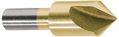 Melin Tool - 3/4" Head Diam, 1/2" Shank Diam, 1 Flute 60° Cobalt Countersink - USA Tool & Supply