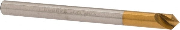 Melin Tool - 1/8" Head Diam, 1/8" Shank Diam, 1 Flute 90° Cobalt Countersink - USA Tool & Supply
