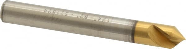 Melin Tool - 1/4" Head Diam, 1/4" Shank Diam, 1 Flute 82° Cobalt Countersink - USA Tool & Supply