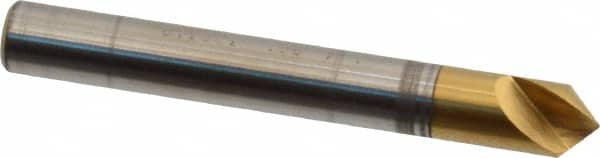 Melin Tool - 1/4" Head Diam, 1/4" Shank Diam, 1 Flute 90° Cobalt Countersink - USA Tool & Supply