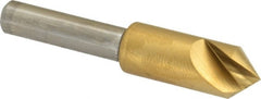 Melin Tool - 3/8" Head Diam, 1/4" Shank Diam, 1 Flute 82° Cobalt Countersink - USA Tool & Supply