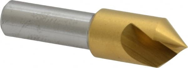 Melin Tool - 1/2" Head Diam, 3/8" Shank Diam, 1 Flute 82° Cobalt Countersink - USA Tool & Supply