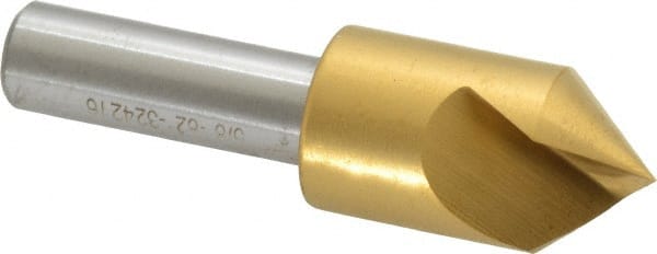 Melin Tool - 5/8" Head Diam, 3/8" Shank Diam, 1 Flute 82° Cobalt Countersink - USA Tool & Supply