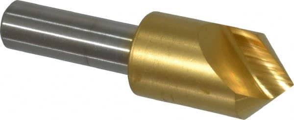 Melin Tool - 5/8" Head Diam, 3/8" Shank Diam, 1 Flute 90° Cobalt Countersink - USA Tool & Supply