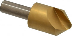 Melin Tool - 1" Head Diam, 1/2" Shank Diam, 1 Flute 90° Cobalt Countersink - USA Tool & Supply