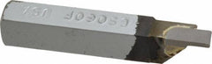 Accupro - 3/8 x 3/8" Shank, Full Radius Cutoff, Cutoff & Grooving Single Point Tool Bit - GS-060F, Grade Micrograin, 0.06" Groove Width, 0.21" Depth of Cut - Exact Industrial Supply