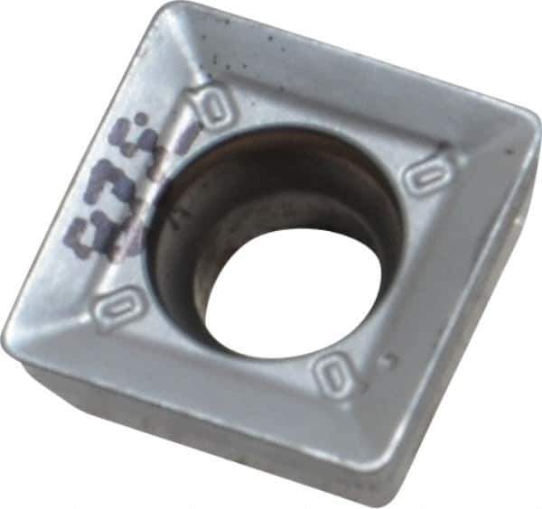 Iscar - QPMT100408 M Grade IC328 Carbide Milling Insert - TiCN Finish, 0.1622" Thick, 0.4075" Inscribed Circle, 0.7mm Corner Radius - USA Tool & Supply