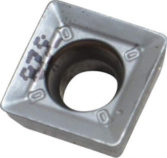 Iscar - QPMT100408 M Grade IC328 Carbide Milling Insert - TiCN Finish, 0.1622" Thick, 0.4075" Inscribed Circle, 0.7mm Corner Radius - USA Tool & Supply