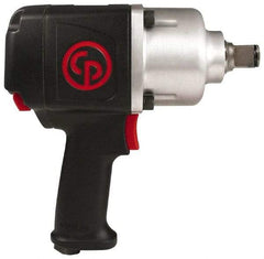 Chicago Pneumatic - 1" Drive, 6,300 RPM, 1,200 Ft/Lb Torque Impact Wrench - Pistol Grip Handle, 850 IPM, 7.5 CFM, 90 psi, 3/8" NPTF Inlet - USA Tool & Supply