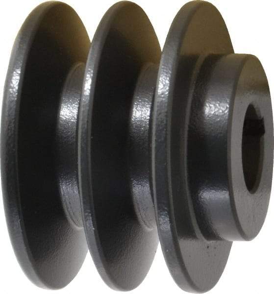 Browning - 7/8" Bore, 1-31/32 Long, 2.95" Outside Diam, Finished Bore Two Groove V Belt Sheave - 2.6 Belt Pitch B, 2.2" Pitch Diam of 4L Belt - USA Tool & Supply