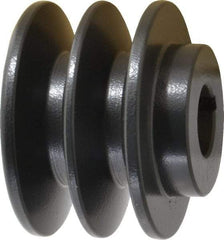Browning - 7/8" Bore, 1-31/32 Long, 2.95" Outside Diam, Finished Bore Two Groove V Belt Sheave - 2.6 Belt Pitch B, 2.2" Pitch Diam of 4L Belt - USA Tool & Supply