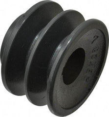 Browning - 1-1/8" Bore, 1-31/32 Long, 2.95" Outside Diam, Finished Bore Two Groove V Belt Sheave - 2.6 Belt Pitch B, 2.2" Pitch Diam of 4L Belt - USA Tool & Supply