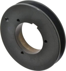 Browning - 1 Groove, 5/8 to 2-1/4 Bore Diam, 5.48" Outside Diam, QD Bushed V Belt Sheave - 5.3 5V Diam Belt Pitch - USA Tool & Supply