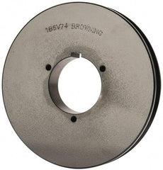 Browning - 1 Groove, 5/8 to 2-1/4 Bore Diam, 7.68" Outside Diam, QD Bushed V Belt Sheave - 7.5 5V Diam Belt Pitch - USA Tool & Supply