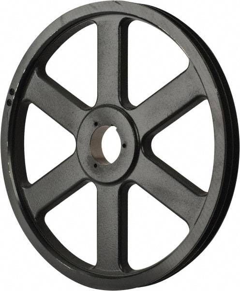 Browning - 2 Groove, 5/8 to 2-1/4 Bore Diam, 18.68" Outside Diam, QD Bushed V Belt Sheave - 18.5 5V Diam Belt Pitch - USA Tool & Supply