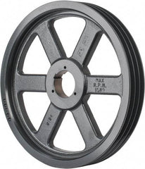 Browning - 3 Groove, 5/8 to 2-1/4 Bore Diam, 15.68" Outside Diam, QD Bushed V Belt Sheave - 15.5 5V Diam Belt Pitch - USA Tool & Supply