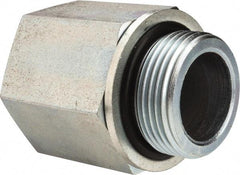 Voss - M33x2 Male Thread x 1 Female Thread, Zinc Plated Carbon Steel Industrial Pipe Adapter - Male Metric x FNPT - USA Tool & Supply