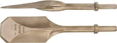 Ampco - 4-1/2" Head Width, 20" OAL, 3-1/4" Shank Diam, Digging Chisel - Hex Drive, Hex Shank - USA Tool & Supply