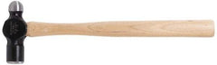 Blackhawk by Proto - 1 Lb Head Forged Steel Ball Pein Hammer - 14" Wood Handle, 14" OAL - USA Tool & Supply