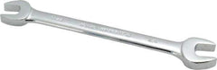 Blackhawk by Proto - 7/16" x 1/2" Standard Open End Wrench - 6-13/32" OAL, Double End, Full Polish Finish, 15° Head Angle - USA Tool & Supply
