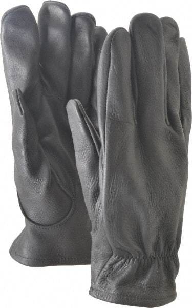 Ansell - Size L (9) Deerskin General Protection Work Gloves - For Work & Driver, Uncoated, Full Fingered, Black, Paired - USA Tool & Supply