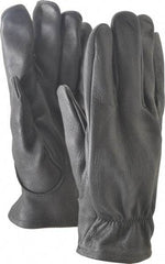 Ansell - Size L (9) Deerskin General Protection Work Gloves - For Work & Driver, Uncoated, Full Fingered, Black, Paired - USA Tool & Supply