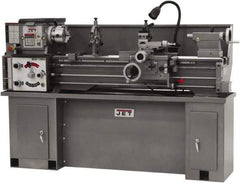 Jet - 13" Swing, 40" Between Centers, 230 Volt, Single Phase Bench Lathe - 5MT Taper, 2 hp, 60 to 1,240 RPM, 1-3/8" Bore Diam, 32" Deep x 45" High x 71" Long - USA Tool & Supply