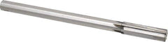 Made in USA - 0.63" Carbide-Tipped 6 Flute Chucking Reamer - Straight Flute, 9/16" Straight Shank, 2-1/4" Flute Length, 9" OAL - USA Tool & Supply