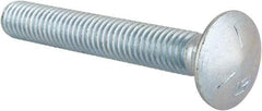 Value Collection - 7/16-14 UNC 3" Length Under Head, Standard Square Neck, Carriage Bolt - Grade 5 Steel, Zinc-Plated Finish - USA Tool & Supply